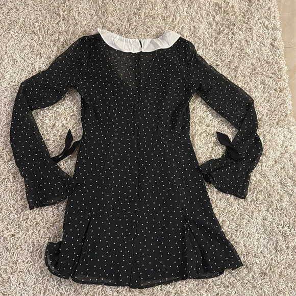 For Love And Lemons Bianca Polka Dot Mini Dress Size Medium - Picture 10 of 13